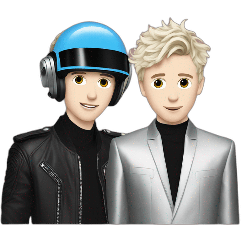 Troye Sivan with daft punk emoji