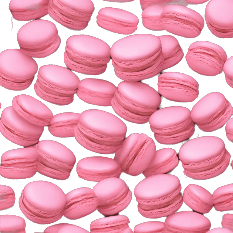 Macaron pink emoji