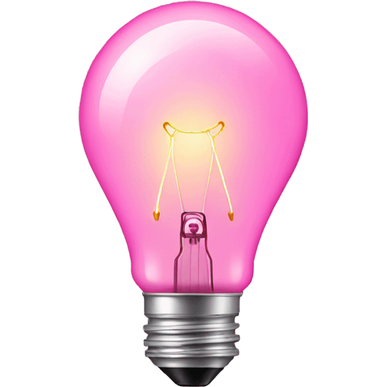 pink lightbulb emoji