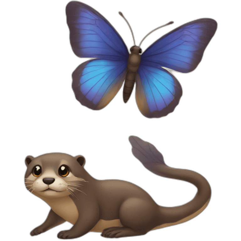 butterfly and the otter emoji