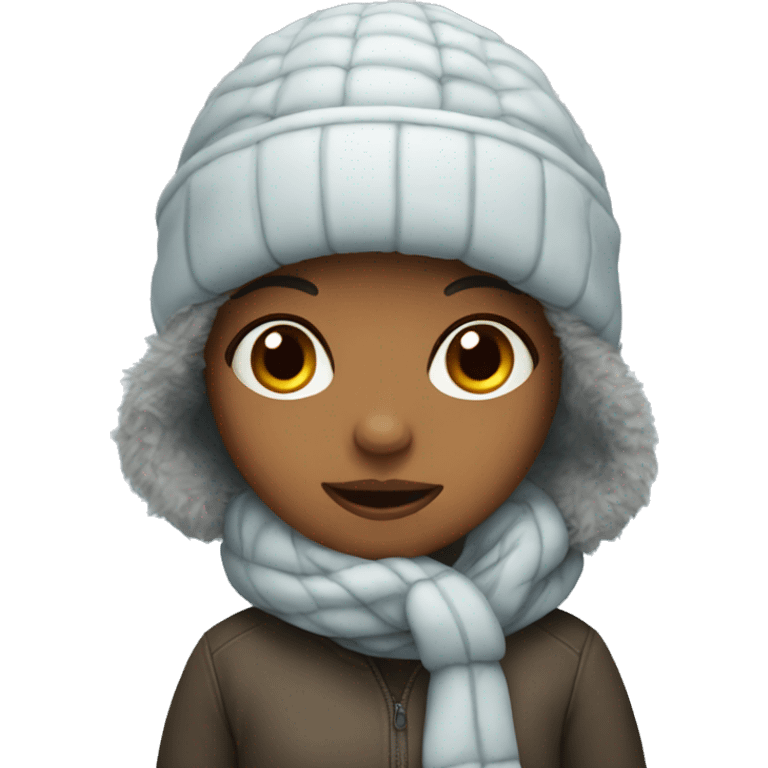 Girls in winter emoji