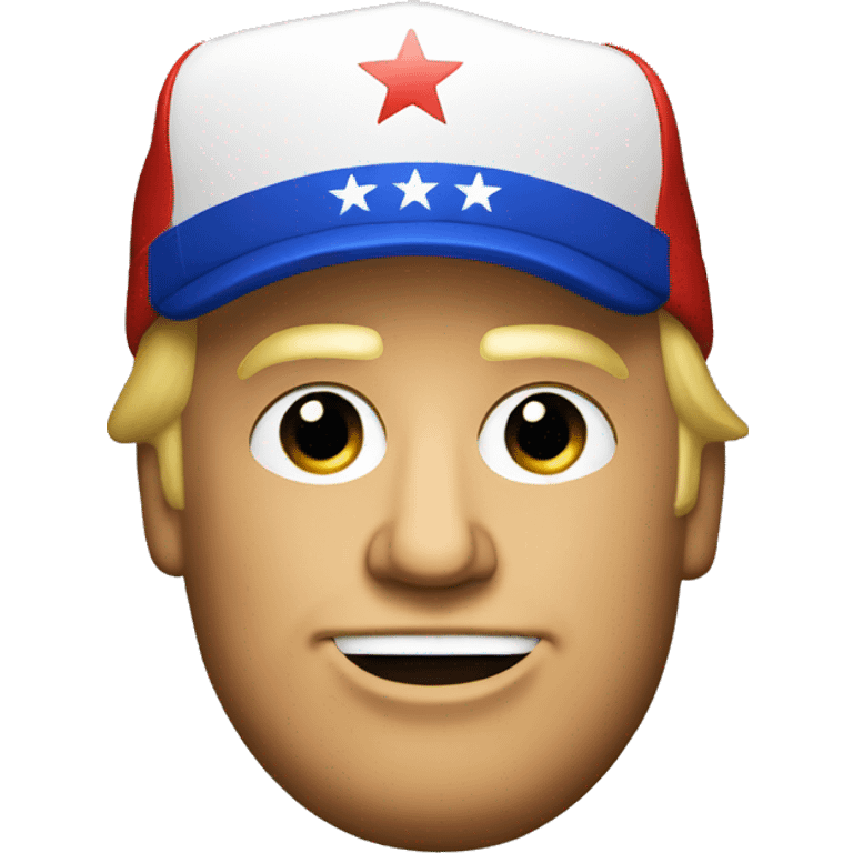 Donald trump with a maga hat on  emoji