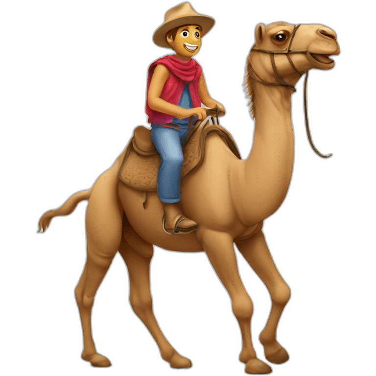 Riding camel emoji