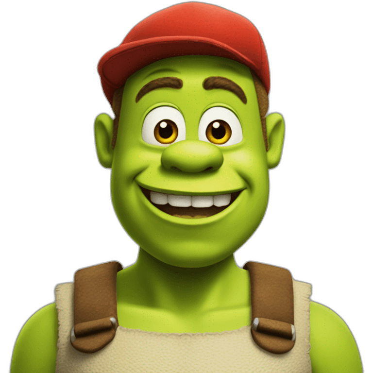 shrek as mario emoji