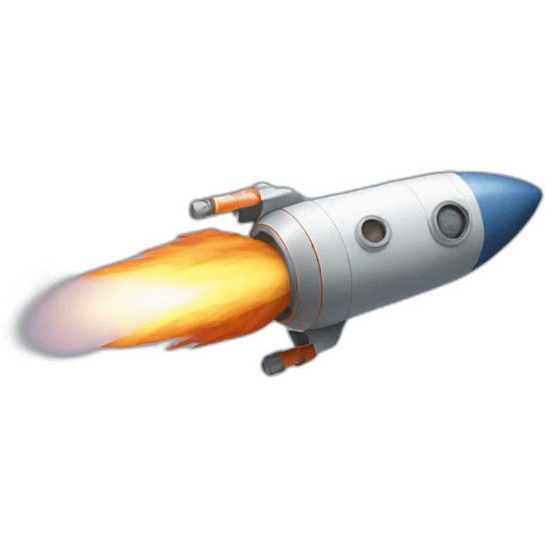 Rocket top emoji