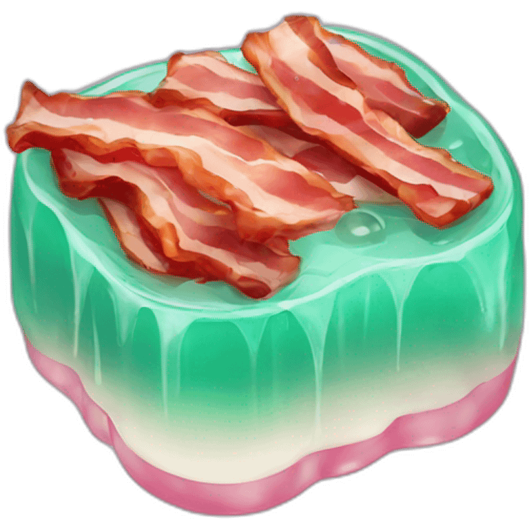 mint JELLY with bacon emoji