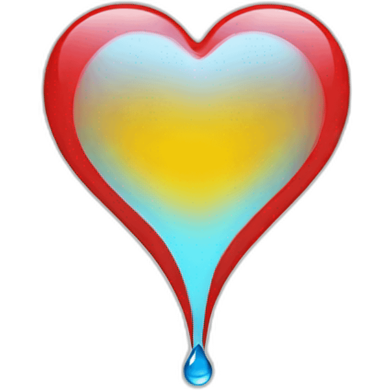 heart-shaped water drop emoji