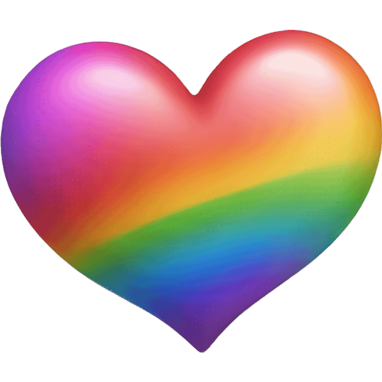 Rainbow colored heart emoji