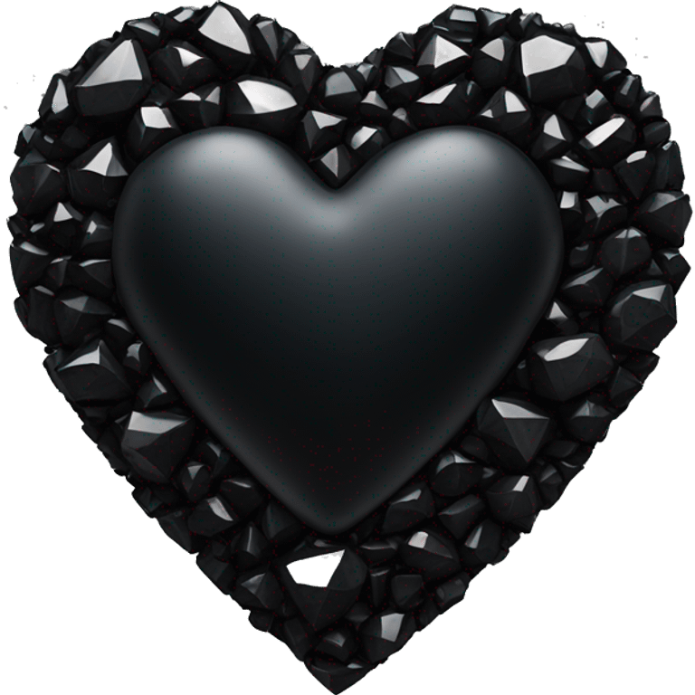 Black gem heart emoji