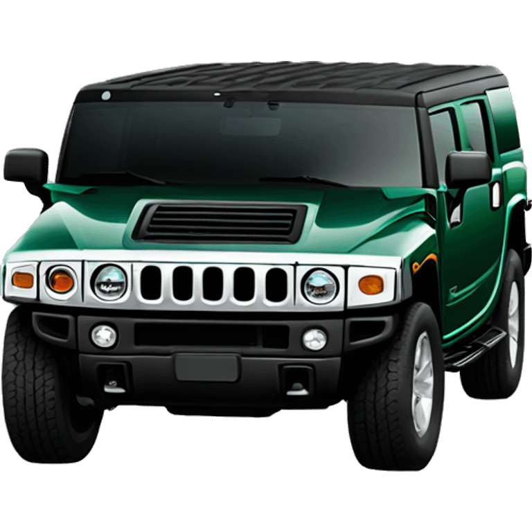 New dark Green hummer EV emoji