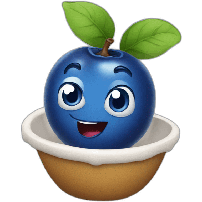 blueberry cartoon character emoji