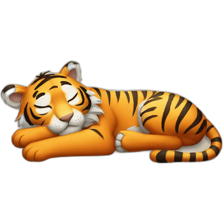 Sleeping tiger emoji