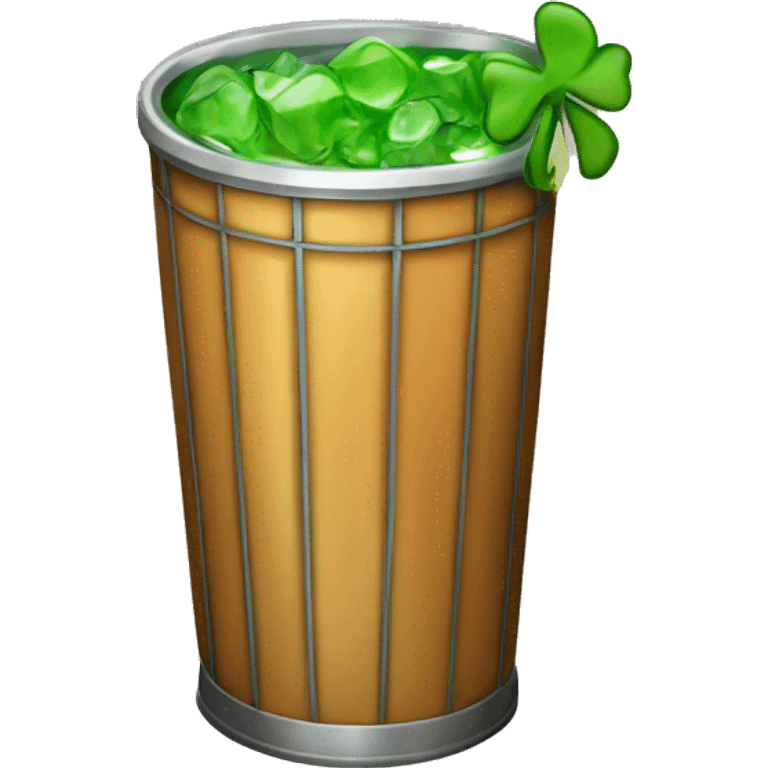 Irish trash can cocktail drink  emoji