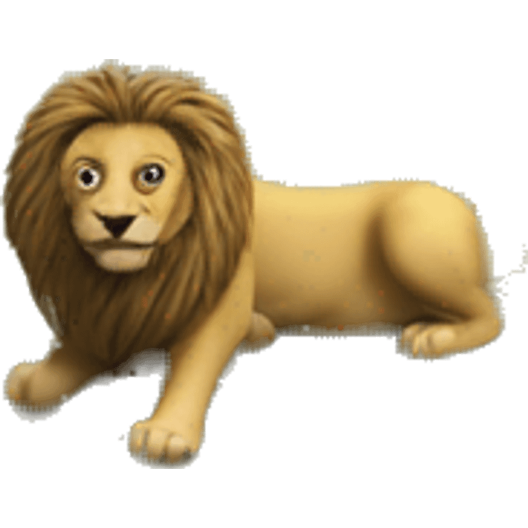 The lion's mound in Waterloo emoji