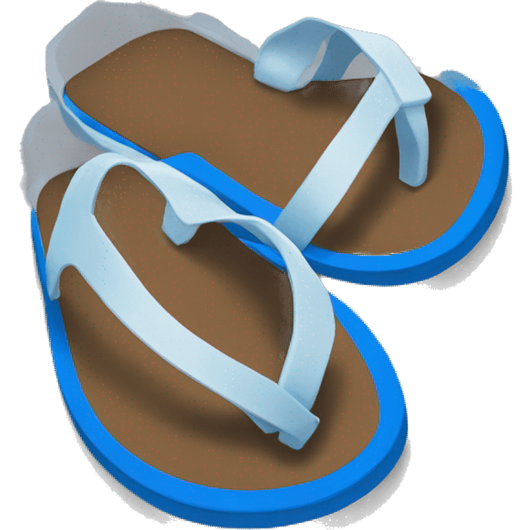 Blue flip flops emoji