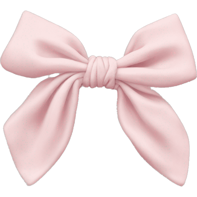 Pale pink Scrunchie with bow emoji