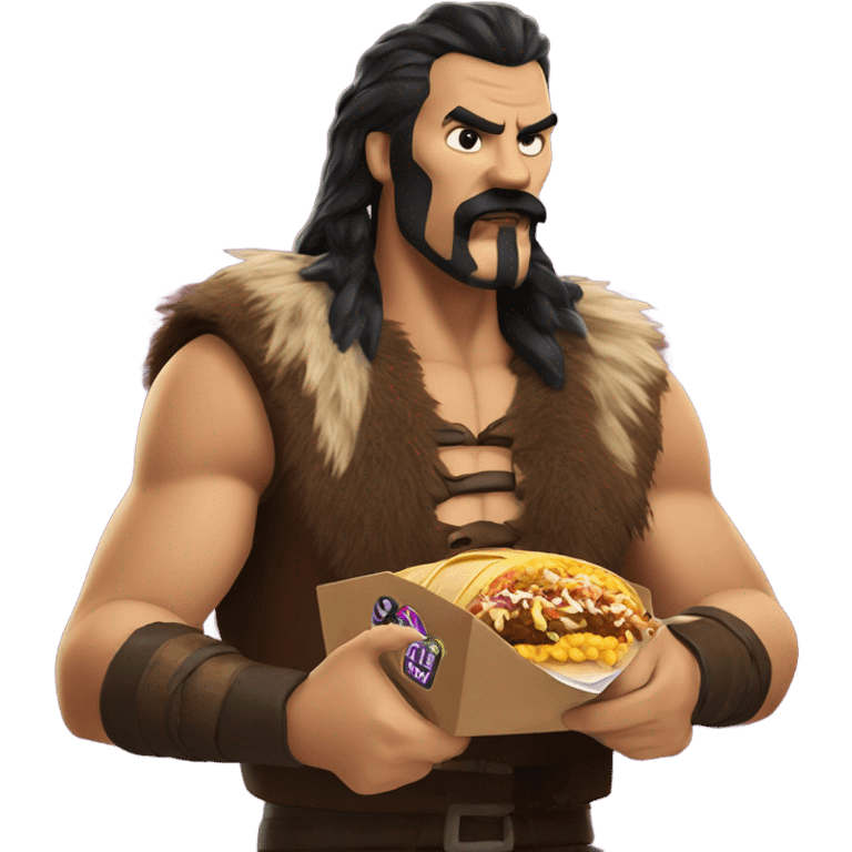 Kraven the hunter eating Taco Bell  emoji