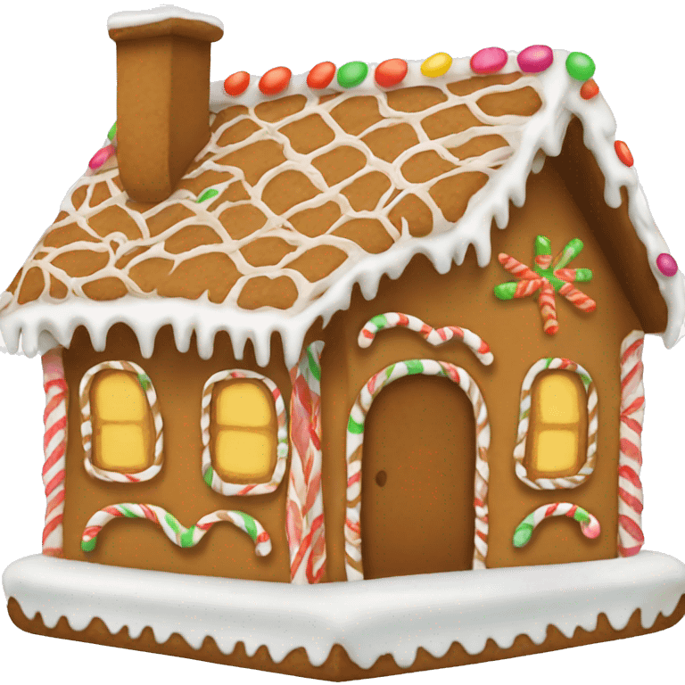 gingerbread house emoji