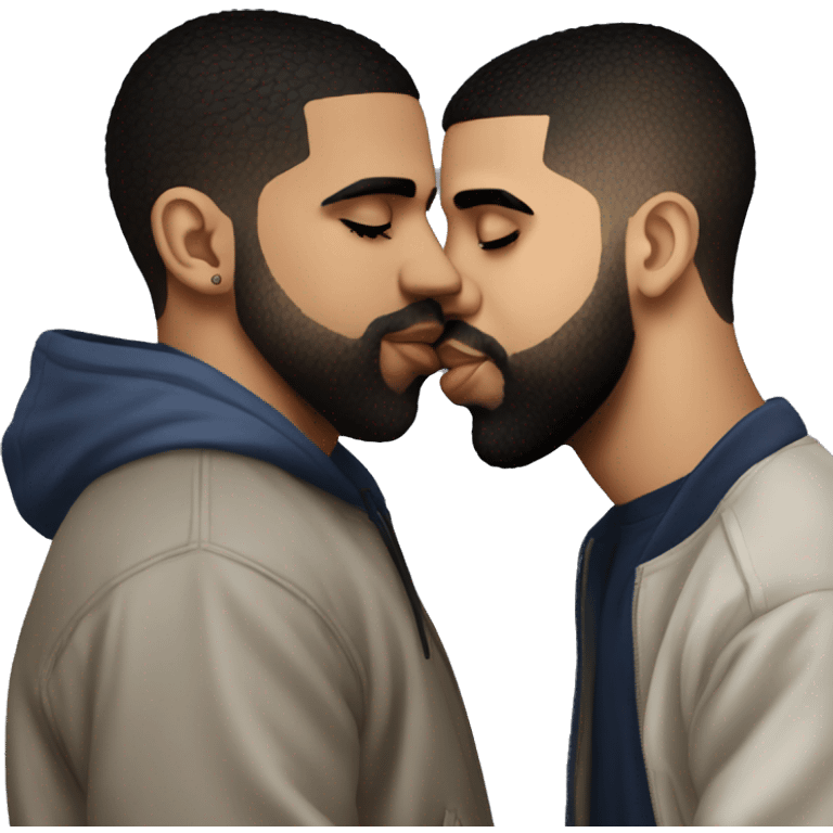 drake kissing drake kissing drake kissing drake emoji