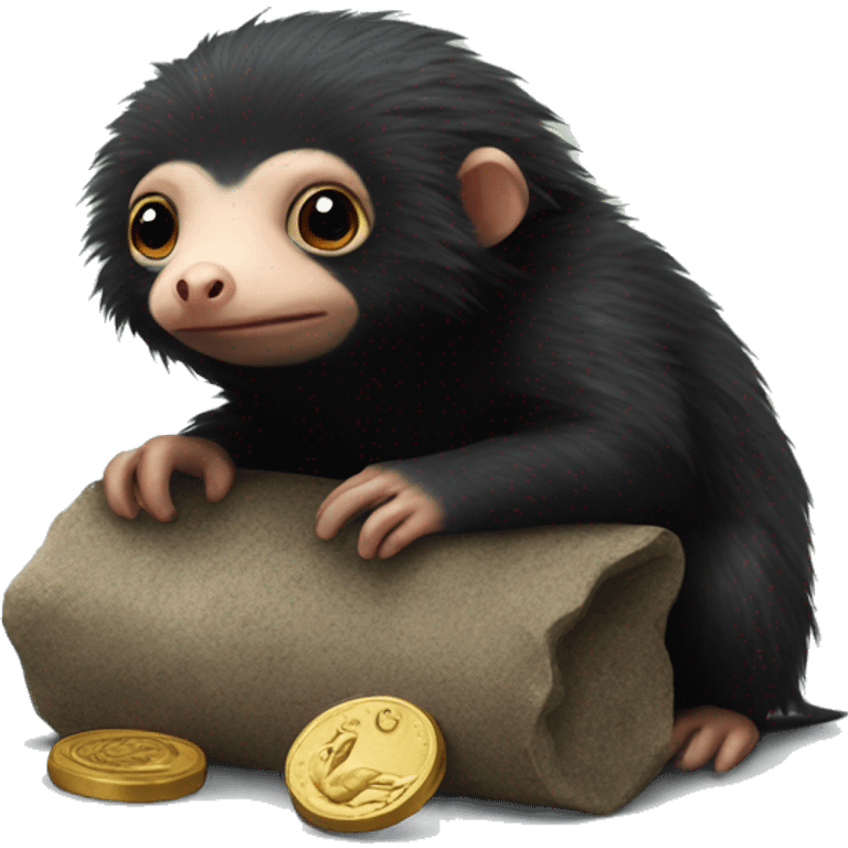 niffler with a coin emoji