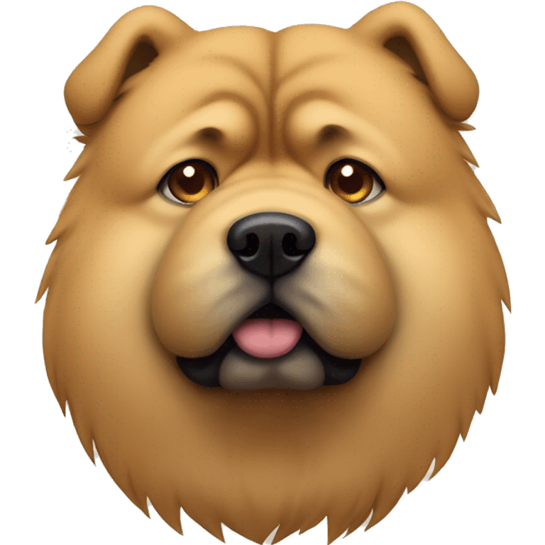 Sad chow chow  emoji