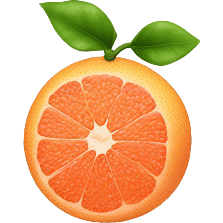 Two Grapefruit with leaves emoji