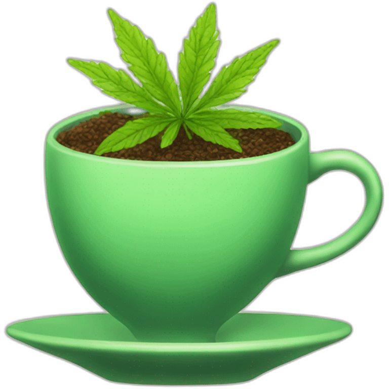 Teacup weed  emoji