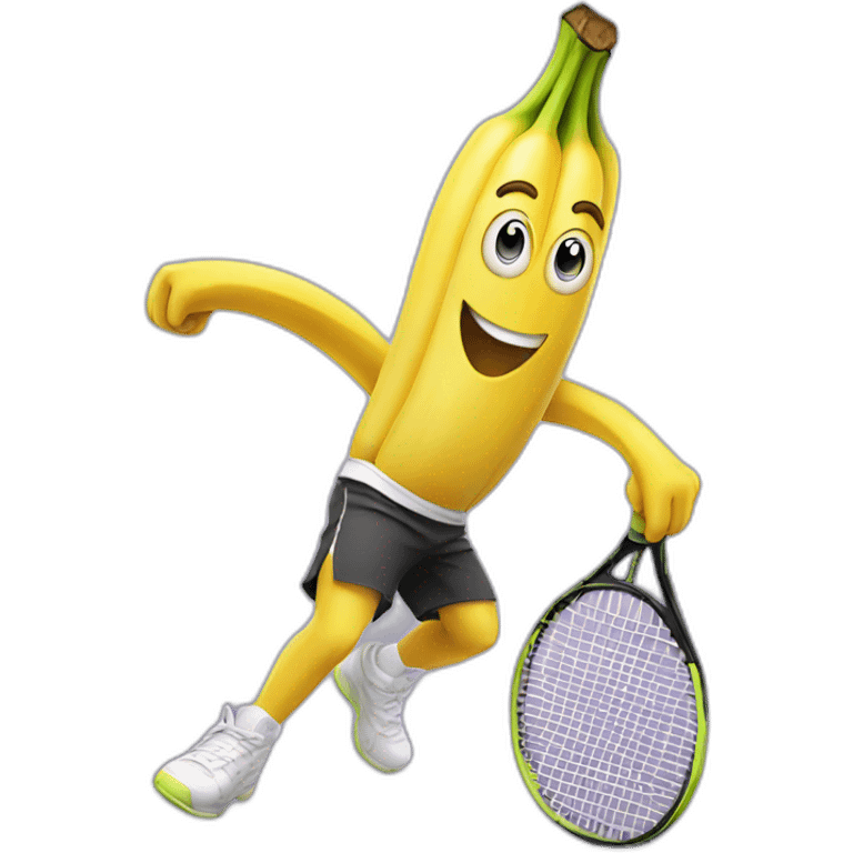 Banana won a tennis tournament emoji