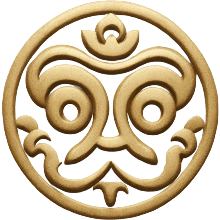 Balinese Hinduism symbol for good fortune emoji