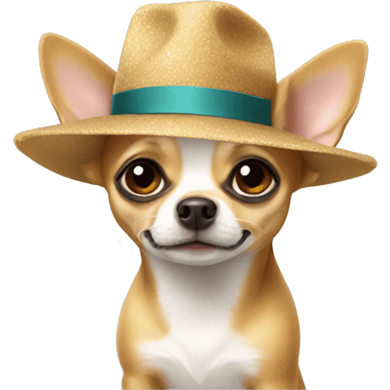 Chihuahua with hat  emoji