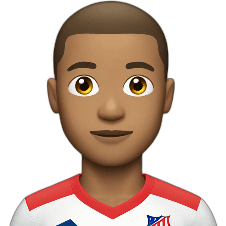 mbappe with nut head emoji