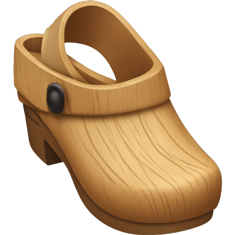 Wooden clogs emoji