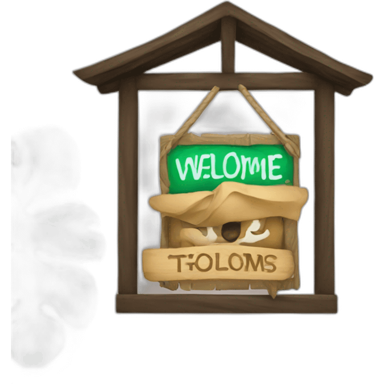 Welcome sign emoji