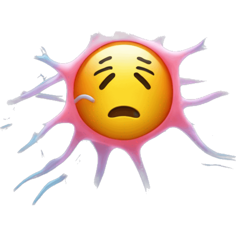 nerve cell with face emoji