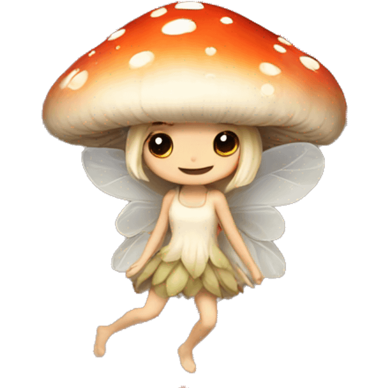 Mushroom fairy emoji