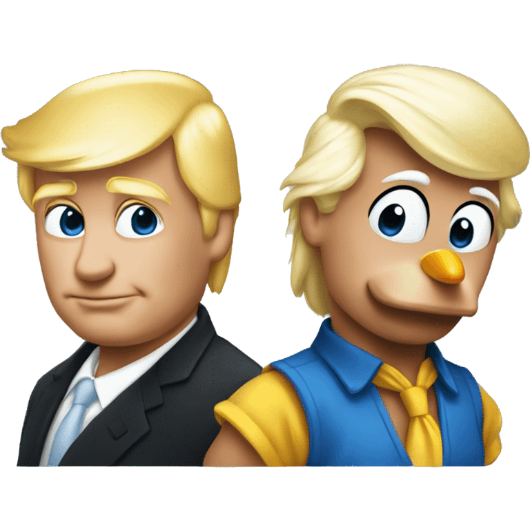 donald duck and donald trump cloe emoji