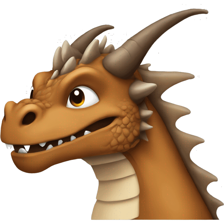 Brown dragon emoji