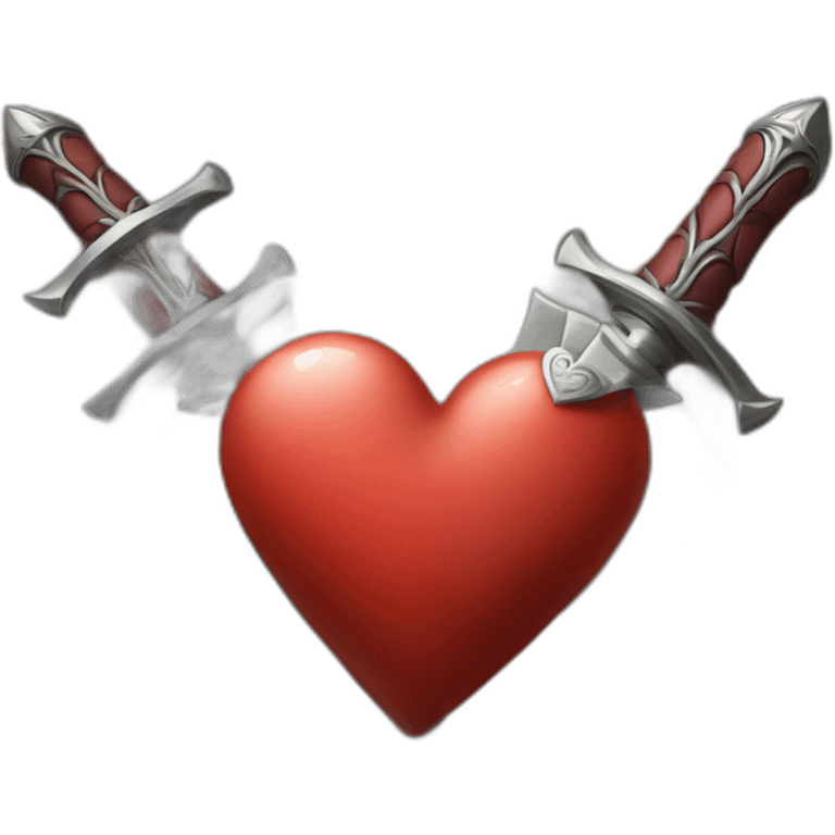 Dagger heart emoji