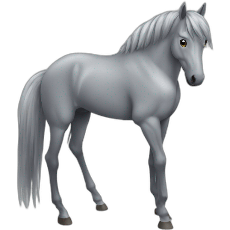 Cheval gris emoji