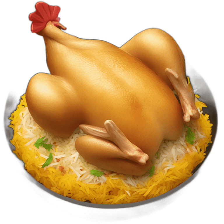 Chicken biryani emoji