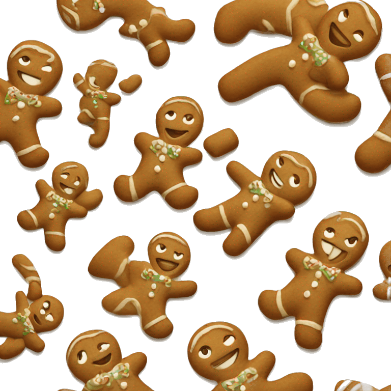 Gingerbread man beige  emoji