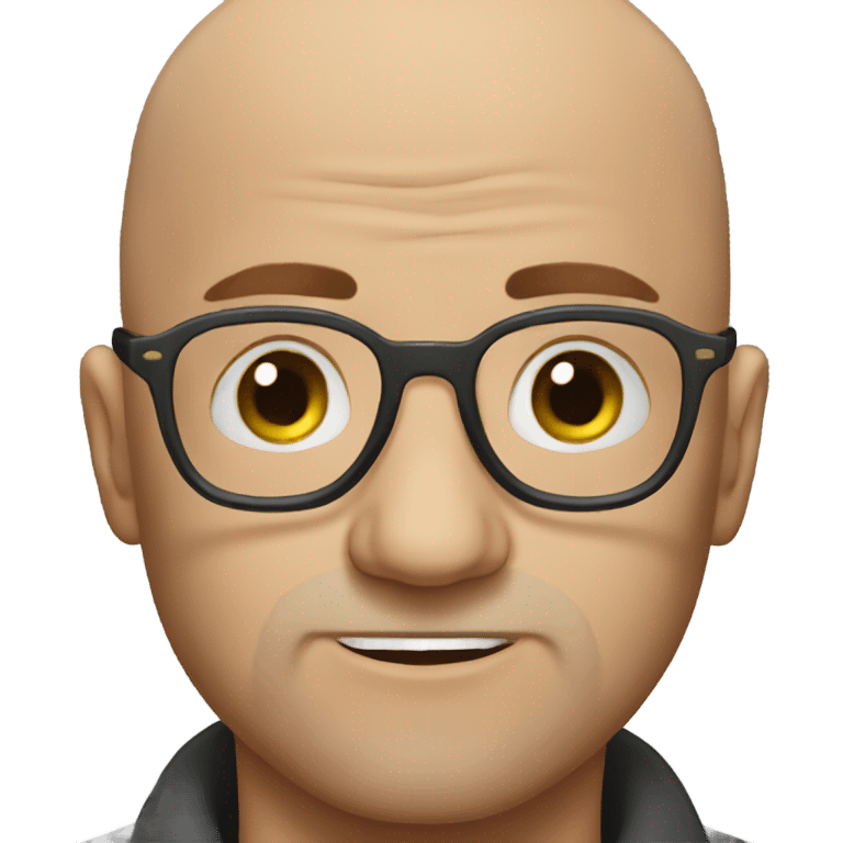 bald guy with glasses meme sad emoji