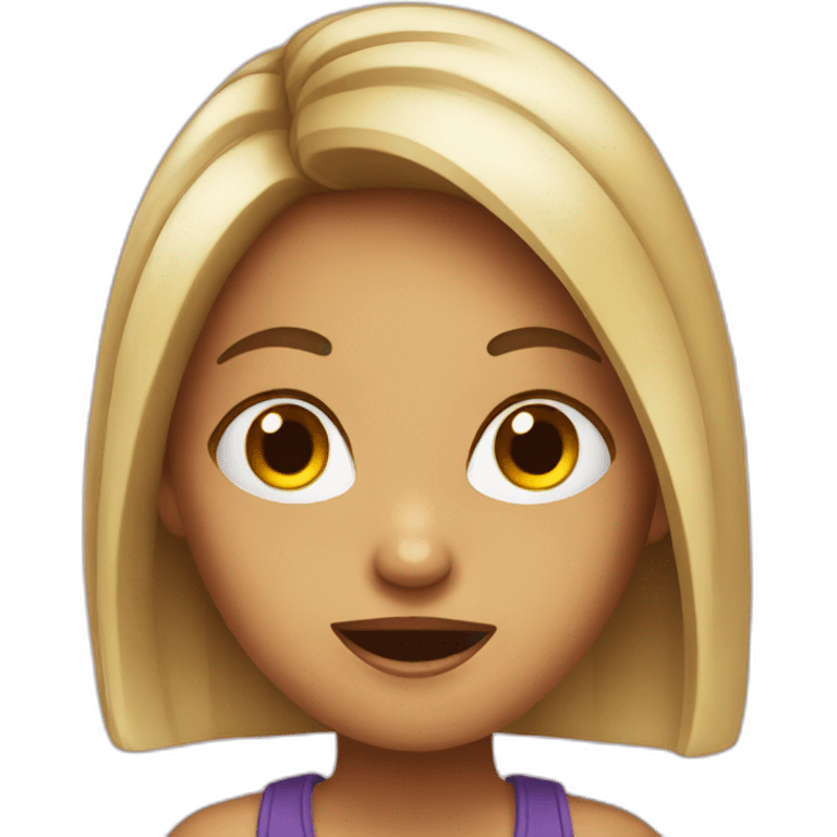 Crazy girl emoji