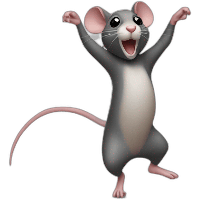 Rat dancing emoji