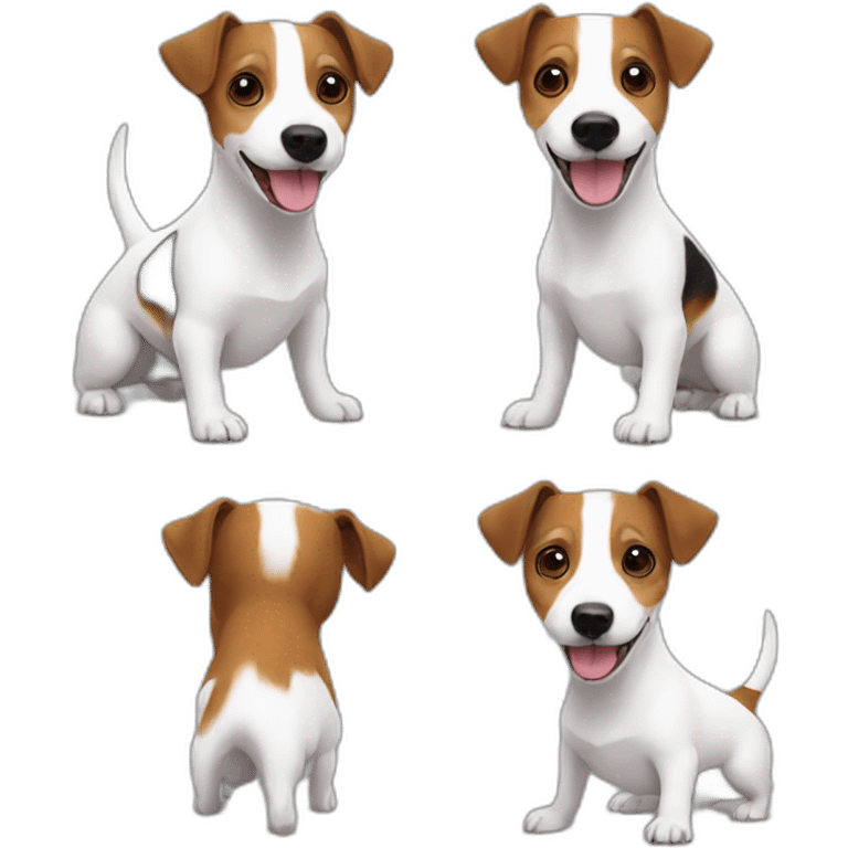 white-jack-russell anda brown-jack-russell emoji