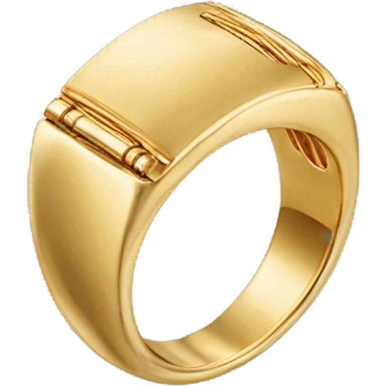 cartier gold ring emoji