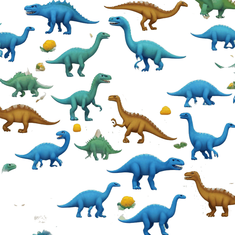 genera un dinosaurio coloridobbbbt emoji