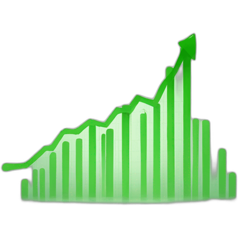 green rising chart emoji