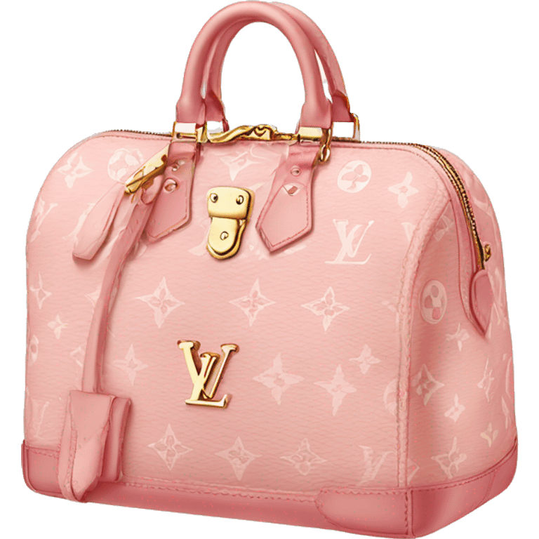 Light pink Louis Vuitton bag emoji