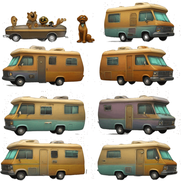 very expensive but haunted horror dream rv camper for Scooby and the gang  emoji